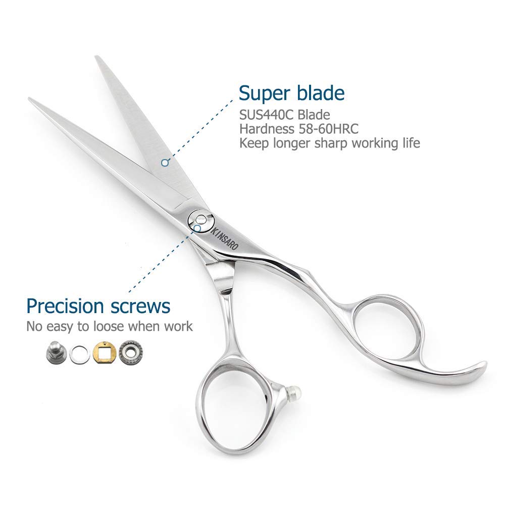 KINSARO ergonomic offset handle closeup shows balanced comfort for long sessions.