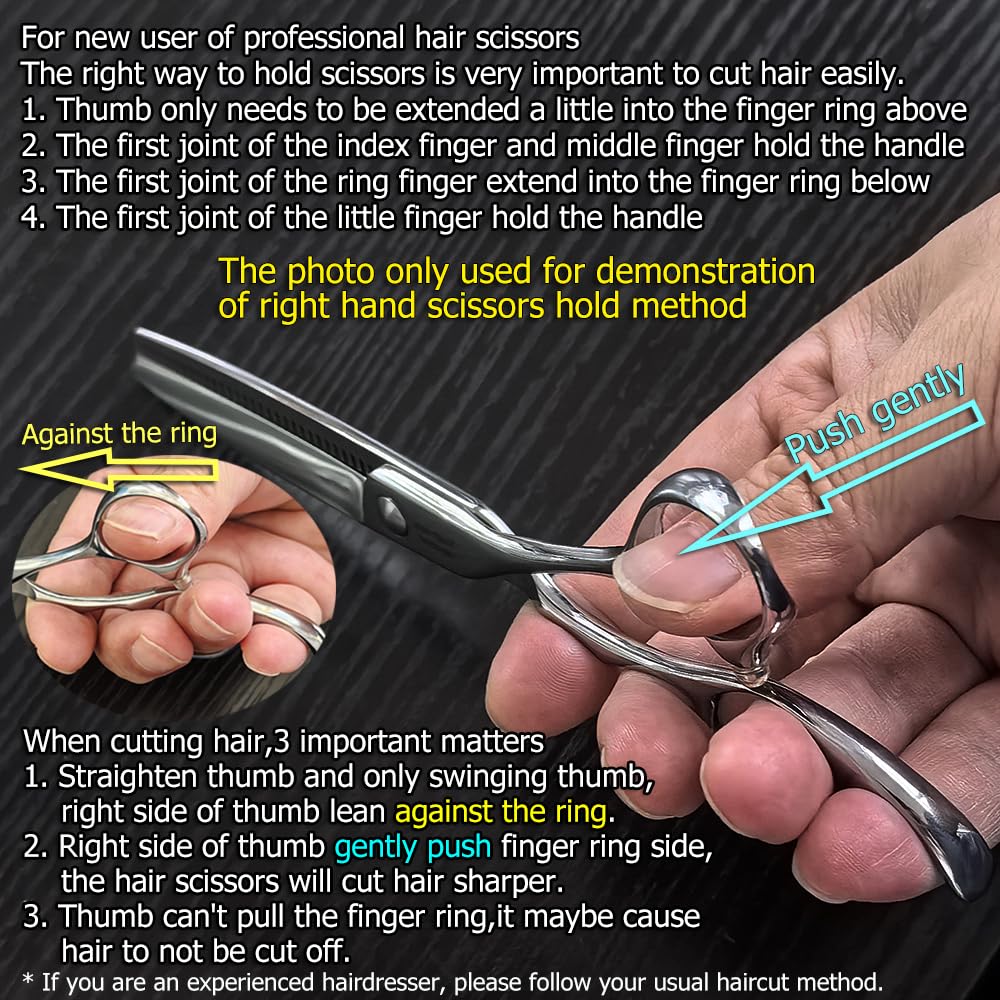 Professional-grade thinning shears with strong balance and long life.
