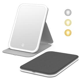 Kintion travel makeup mirror with 60 LED lights for precise makeup in any setting