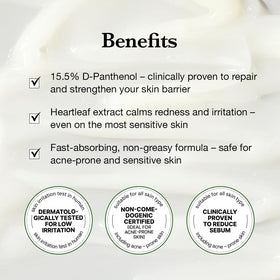 KIOSKIN Heartleaf extract image showing soothing redness reduction.