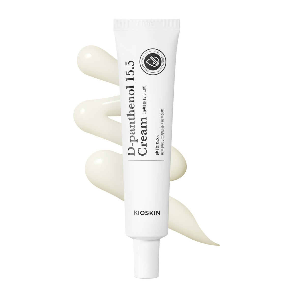 KIOSKIN bottle close-up illustrating sebum balance improvement.