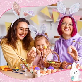 KIPETTO 1-size-fits-most bunny ears headband for versatile wear.