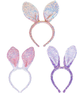 KIPETTO Easter headbands with sequins add festive bunny-ear sparkle.