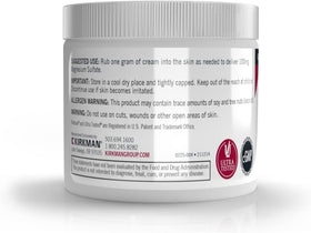 Kirkman Epsom Salt Cream non-greasy finish for quick absorption.