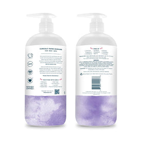 Close-up of Kirks 3-in-1 creamy lather demonstrates gentle head-to-toe cleansing