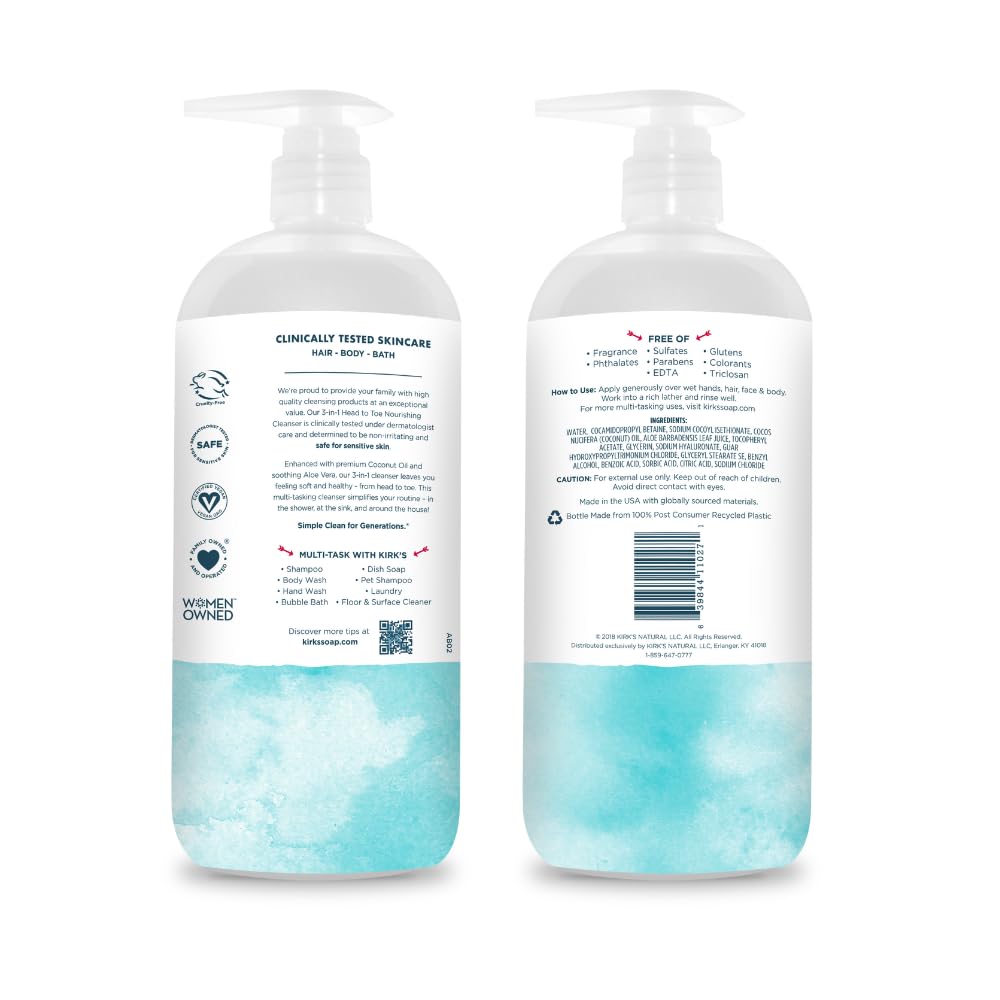 Close-up of creamy lather from Kirk's cleanser with moisturizing effect
