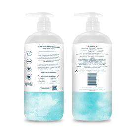 Close-up of creamy lather from Kirk's cleanser with moisturizing effect