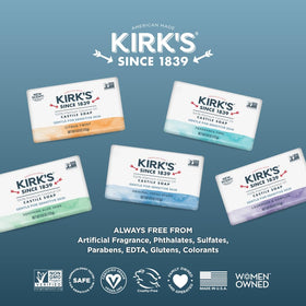 Kirk's Castile soap made in America, offering trusted heritage and consistent quality.