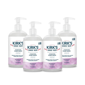 Kirks Hydrating Hand Wash bottle with pump for kitchen and bathroom use