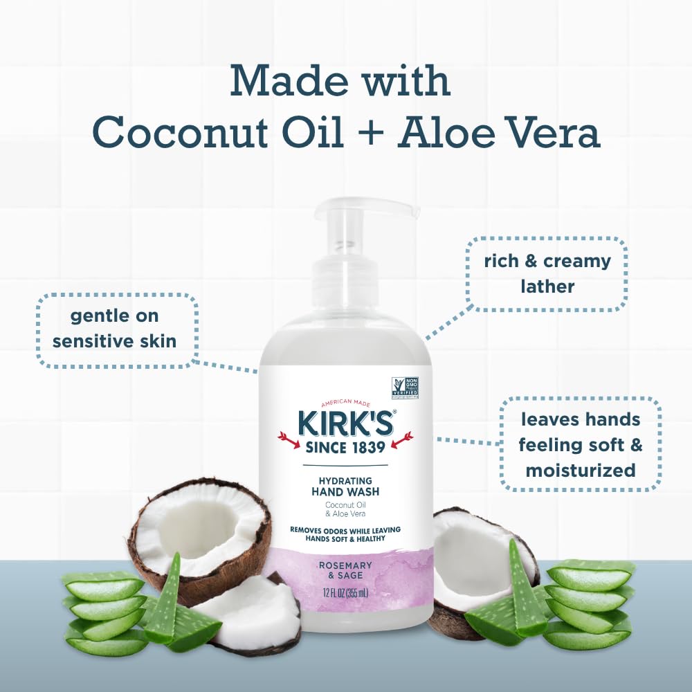 Kirks Hydrating Hand Wash is ideal for kitchen and bathroom dispensers