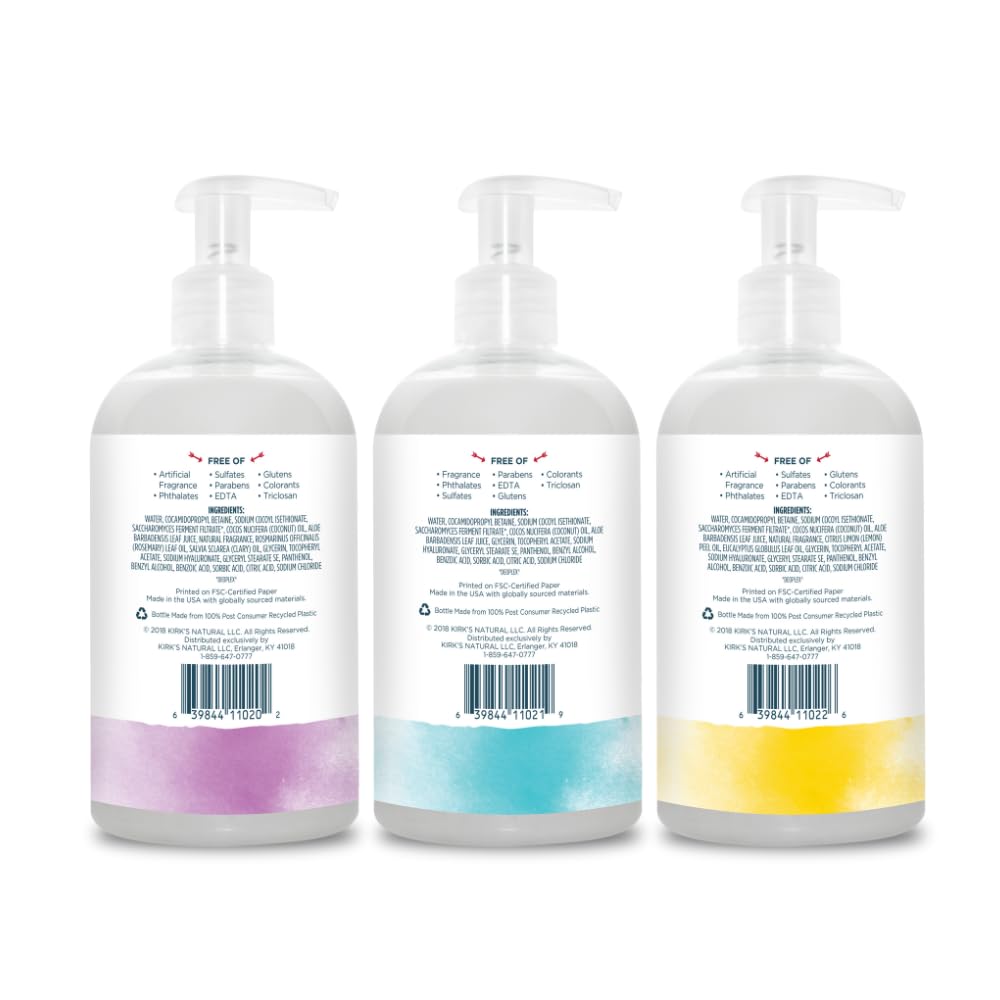 Kirks Hydrating Hand Wash pump in action at sink for everyday odor control.