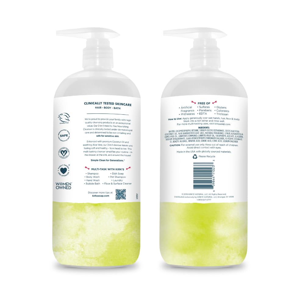 Kirk's Juniper & Lime travel-size bar soap for on-the-go cleansing.