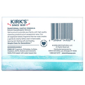 Kirks Natural Original Castile Soap bottle pour shows easy dispensing