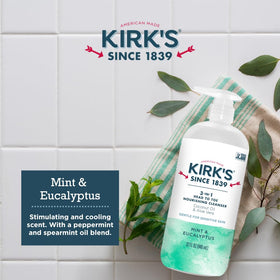 Vegan, non-GMO cleanser free of sulfates and artificial additives by Kirk's.