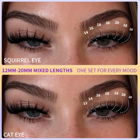 Kiromiro lash clusters spikes 12-20mm ready-to-wear, lightweight fibers for all-day comfort.