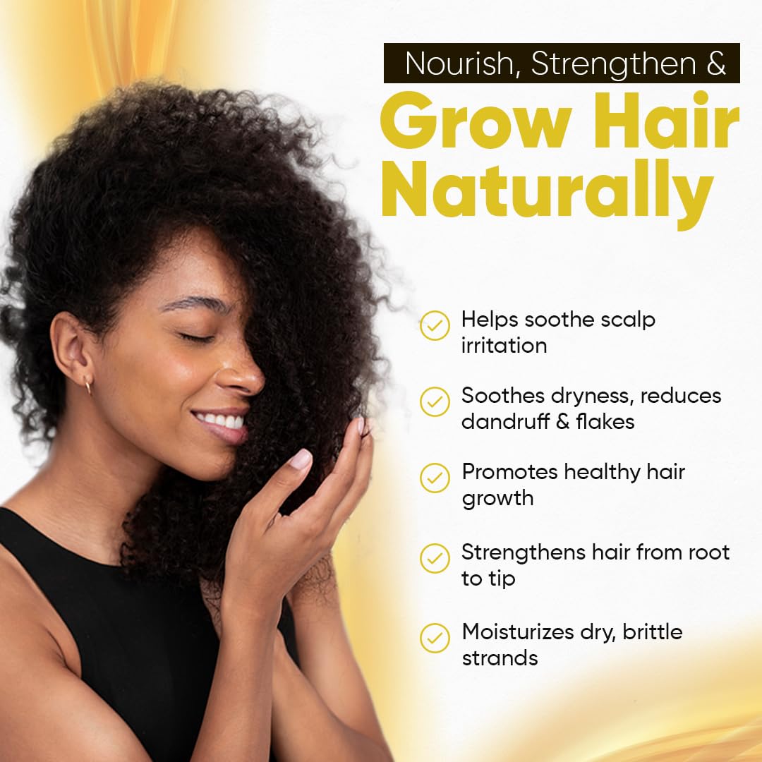 Kisii Jamaican Black Castor Oil on scalp delivering rich moisture