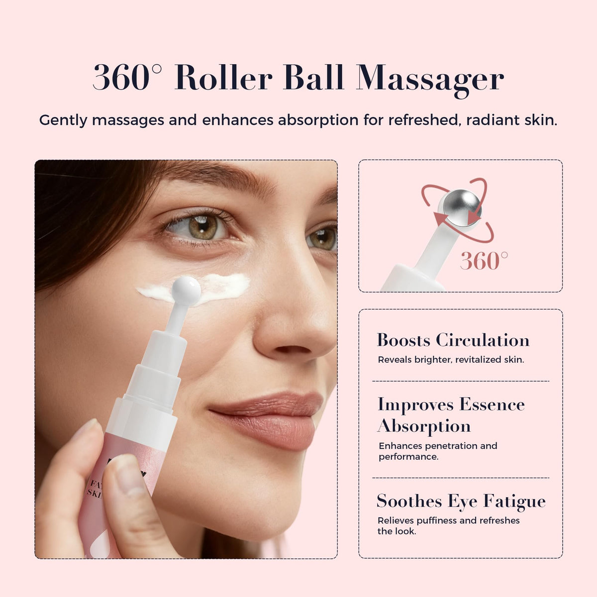 Kisinly Milia Remover applied near eye area for gentle care
