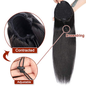 Kislemon ponytail weighs 130g for a full, thick look.