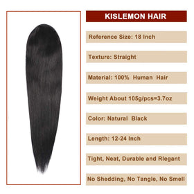 Kislemon quick-install ponytail ready in minutes for events.