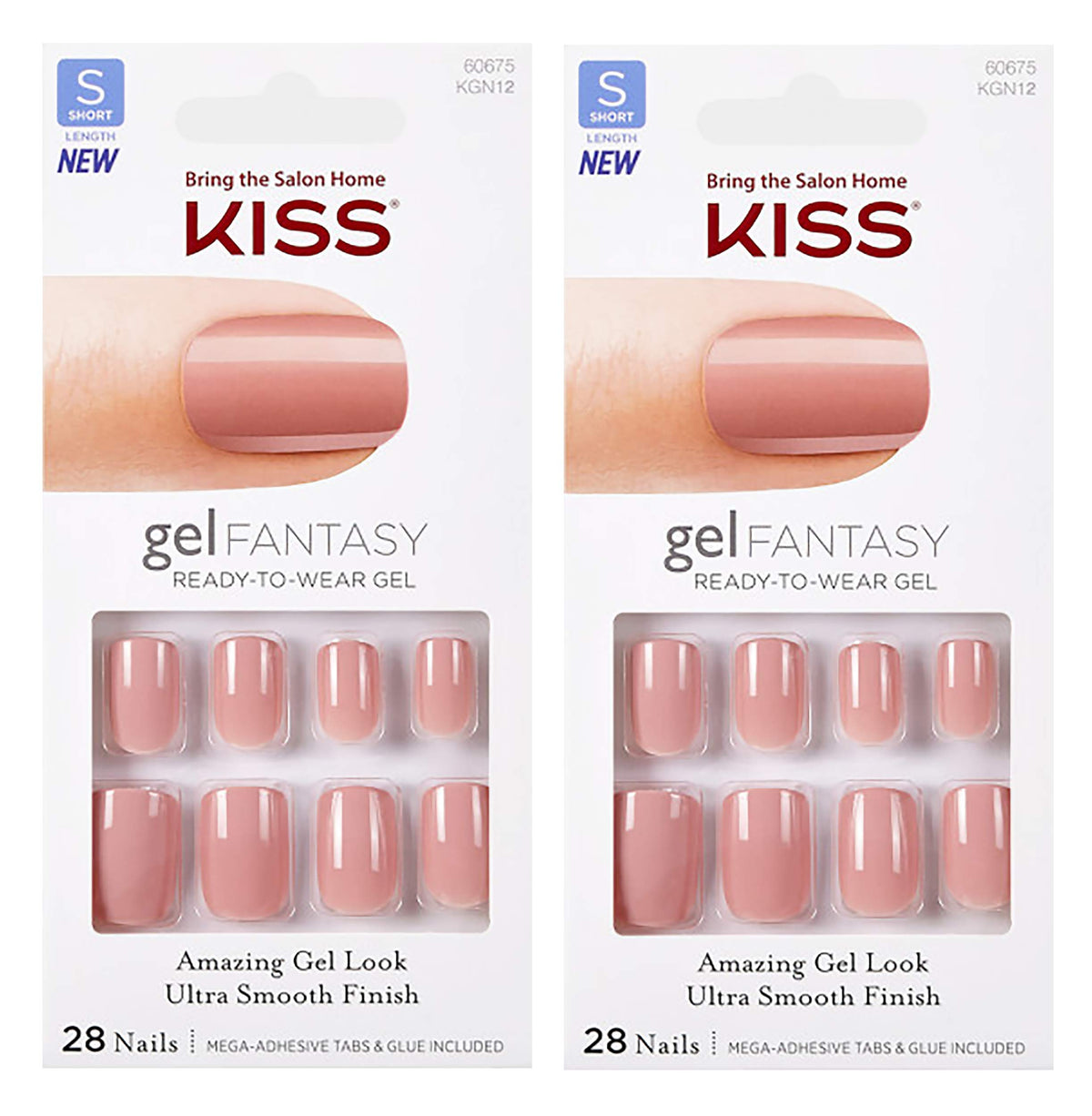 Kiss Gel Fantasy KGN12 ribbons close-up showing a salon-grade gel shine