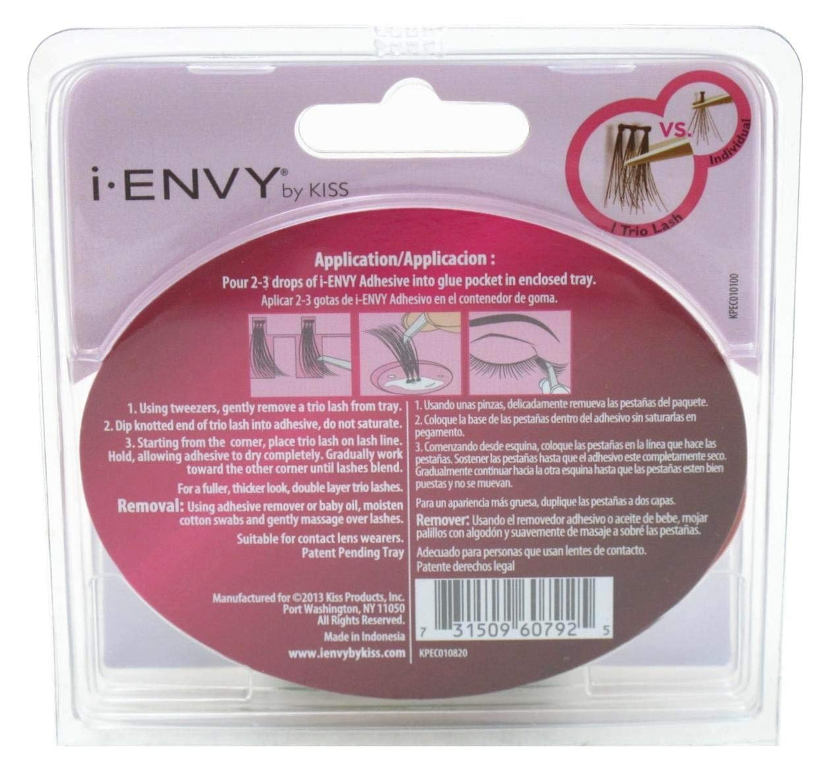 Kiss I Envy Trio Short 30 Lashes side view for versatile styling