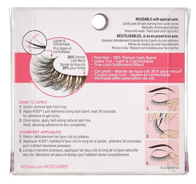 KISS Lash Couture Luxtensions Royal Silk easy-apply lashes for quick glam