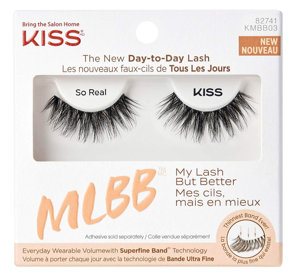 KISS My Lash So Real six-pack false lashes for everyday volume and natural look