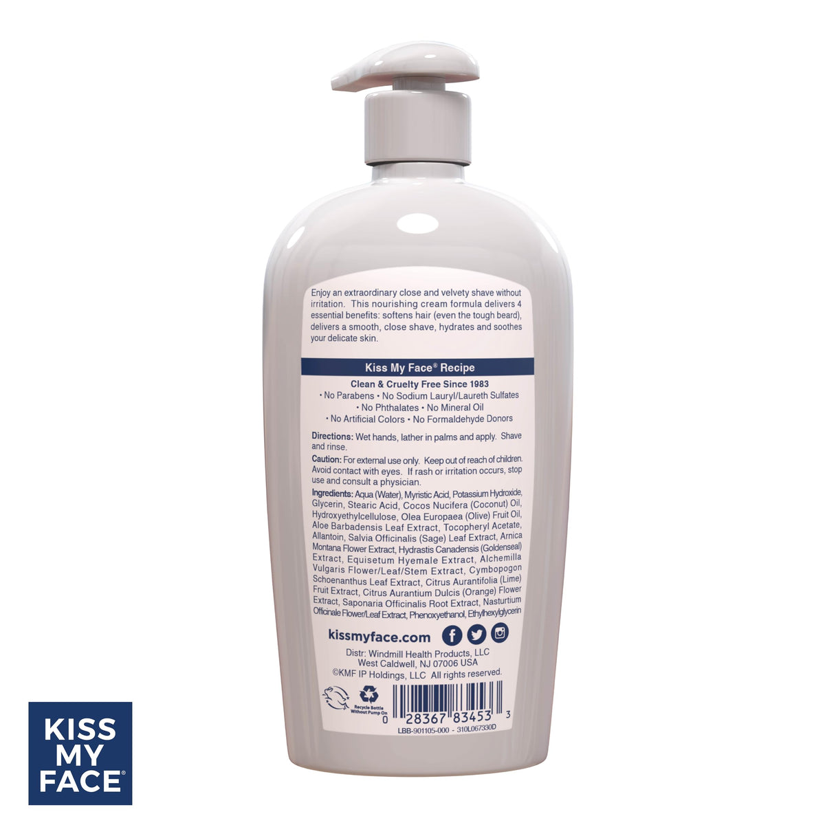 Kiss My Face Moisture Shave 4-pack packaging shows bulk value.