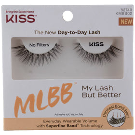 KISS Kiss My Lash Superfine Band Technology close-up shows ultra-thin, comfortable wear