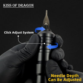 Kiss of Dragon 2400mAh battery, long-lasting power with visible LED display.