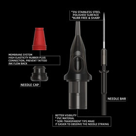 Kiss of Dragon tattoo ink cups and color set for smooth color transfer.