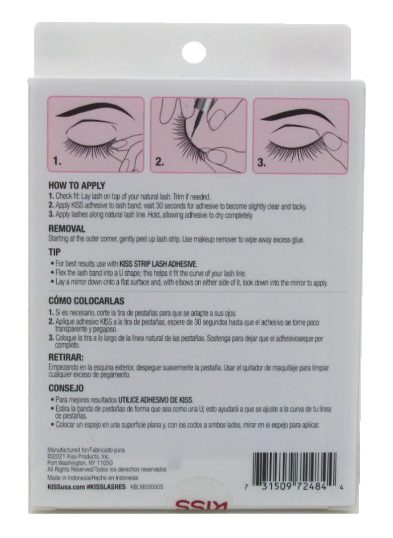 KISS So Wispy Pompadour Lashes wispy-detail: delicate fibers for natural appeal