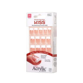 KISS Sugar Rush Medium kit box open, showing contents for easy DIY manicure.