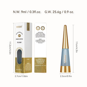 KISSIO lip gloss in use delivers fullness and shine.