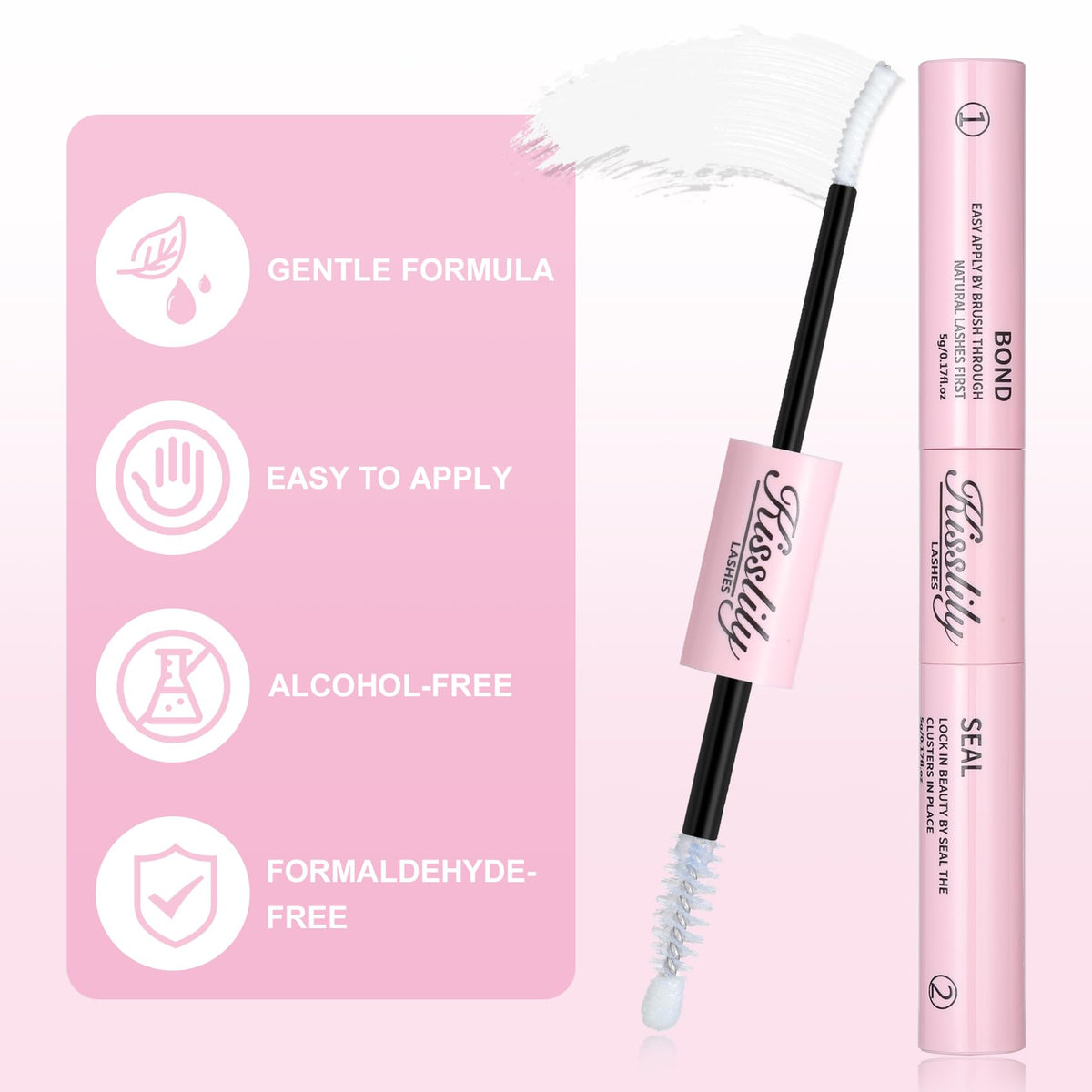 Kisslily mild formula is gentle on sensitive skin for daily use.