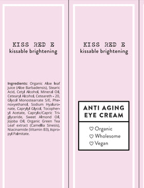 KissRedE dermatologist-tested seal suggests skin-friendly formulation.