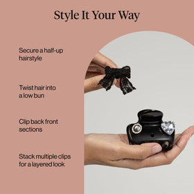 Kitsch clip crafted from recycled plastic for durability and eco-conscious use.