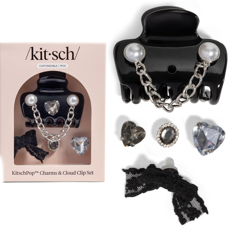 Kitsch cloud hair clip with charm set for versatile personal styling.