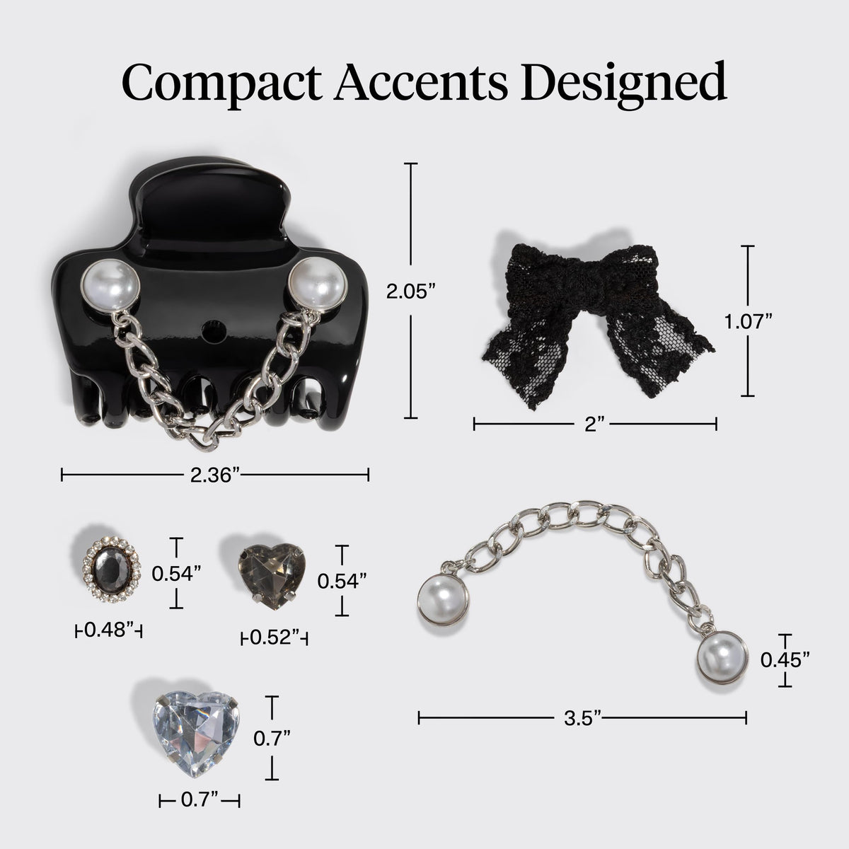 Kitsch cloud clip enables half-up or full-back styles confidently.