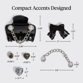 Kitsch cloud clip enables half-up or full-back styles confidently.