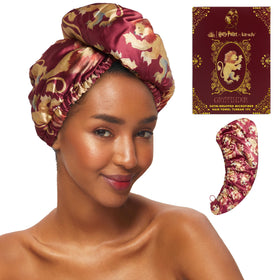 Kitsch Gryffindor crest microfiber hair towel wrap speeds drying and adds house pride.