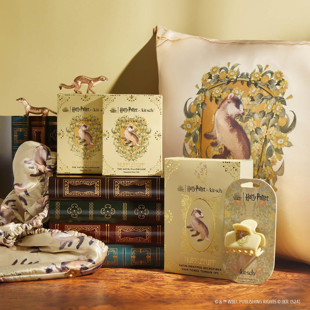 Kitsch Harry Potter microfiber hair towel wrap gift-ready packaging suitable for magical gifts