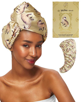 Kitsch Harry Potter microfiber hair towel wrap ultra-absorbent fibers closeup