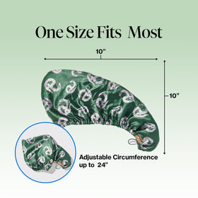 Kitsch Harry Potter Slytherin microfiber hair towel wrap folded for compact travel.