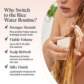 Kitsch Pre-Wash Scalp Serum being applied for a refreshed scalp.