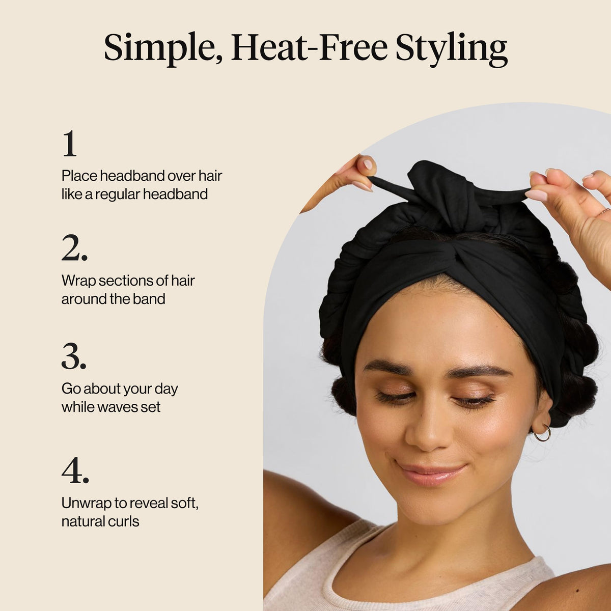 Gym session with Kitsch heatless headband providing comfortable wear