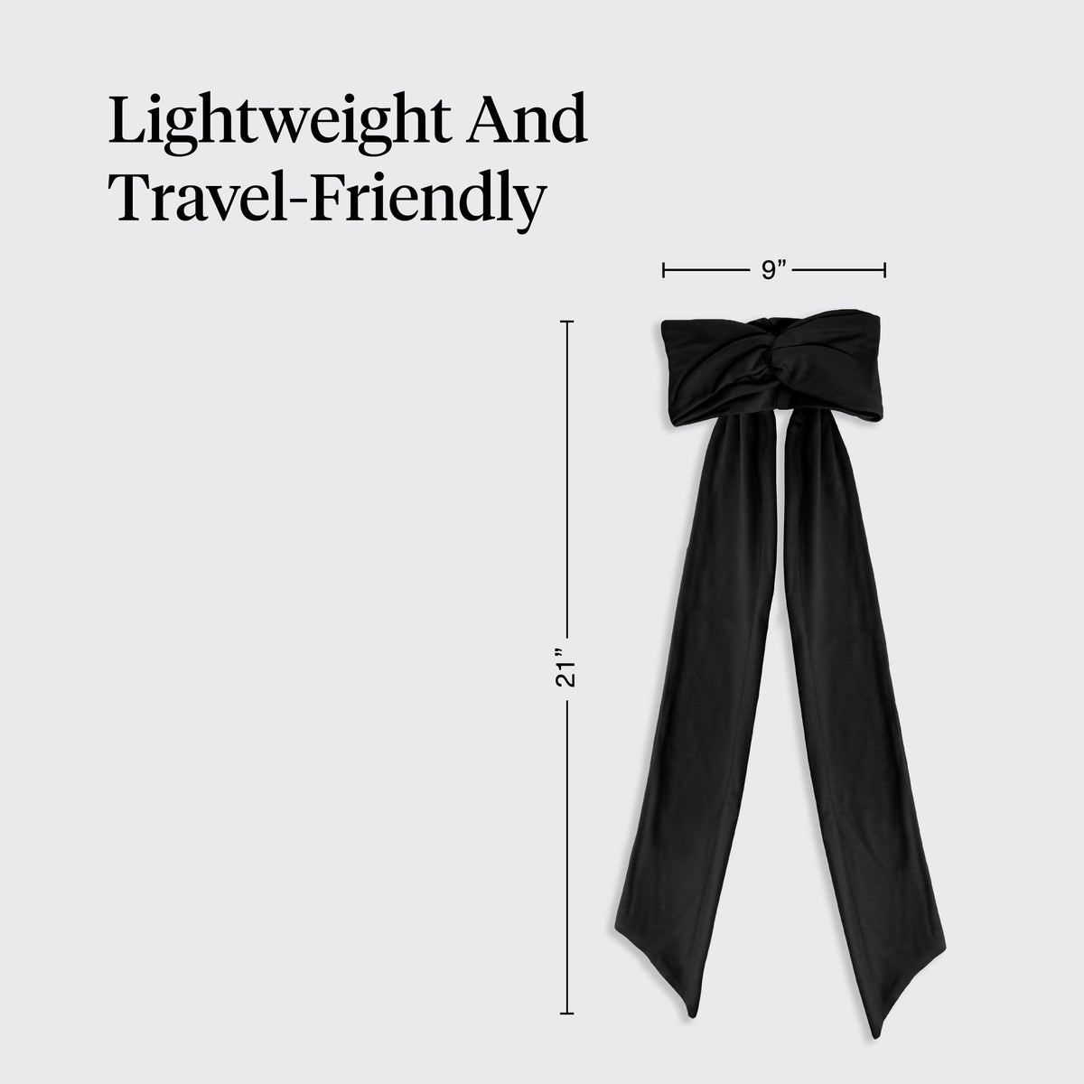Lightweight travel-friendly design for on the go styling with Kitsch headband