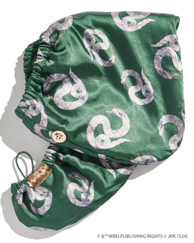 Kitsch Slytherin microfiber towel wrap supports all hair types.