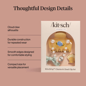 KitschPop half-up hairstyle clip with easy, secure grip