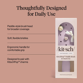 KitschPop Paddle Brush for wet or dry styling and frizz control